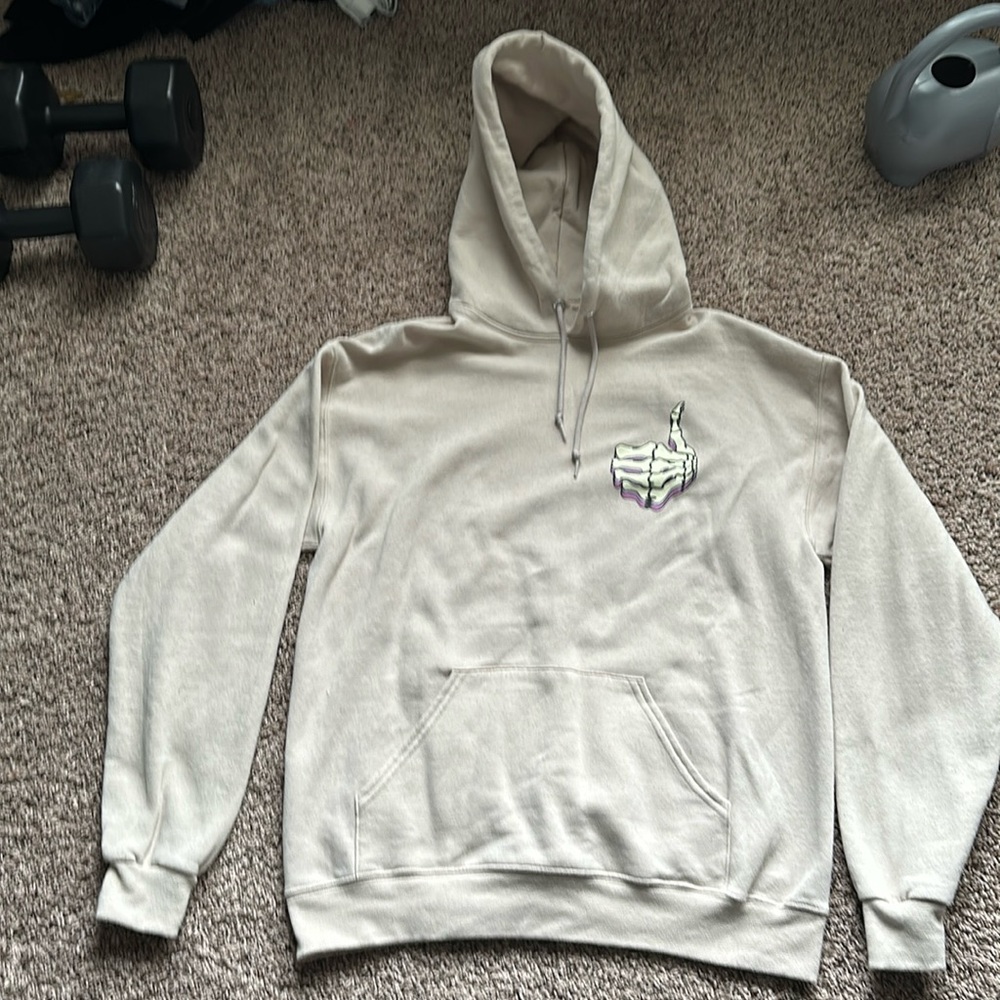 Bowery Supply Co. skeleton thumbs up beige